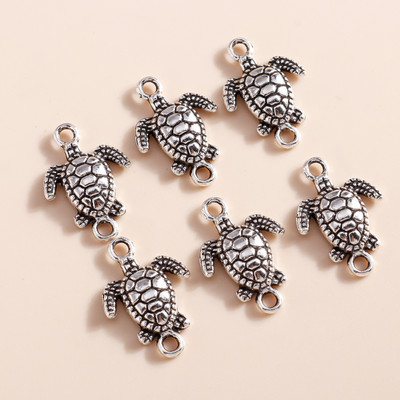 20 buc/lot 14*21mm Animale la modă Broaște țestoase de mare Conector Fit Coliere Pandantive Brățări Articole DIY Accesorii de bijuterii