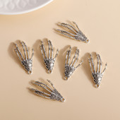 5 ks 18*39 mm Trendy Halloween Lebka Pazúr Prívesky Vhodné pre Náramky Prívesky Náhrdelníky Ručne Vyrobené DIY Šperky Príslušenstvo