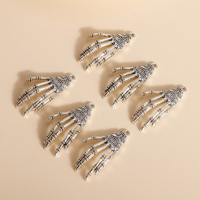 5 ks 18*39 mm Trendy Halloween Lebka Pazúr Prívesky Vhodné pre Náramky Prívesky Náhrdelníky Ručne Vyrobené DIY Šperky Príslušenstvo