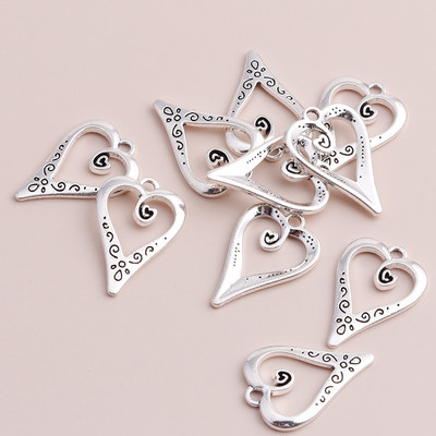 15 bucăți modă drăguț aliaj dragoste inimă aripi de înger brelocuri pandantive arbore elefant baseball clovn pandantive pentru bijuterii DIY
