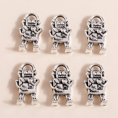 15 bucăți modă drăguț aliaj dragoste inimă aripi de înger brelocuri pandantive arbore elefant baseball clovn pandantive pentru bijuterii DIY