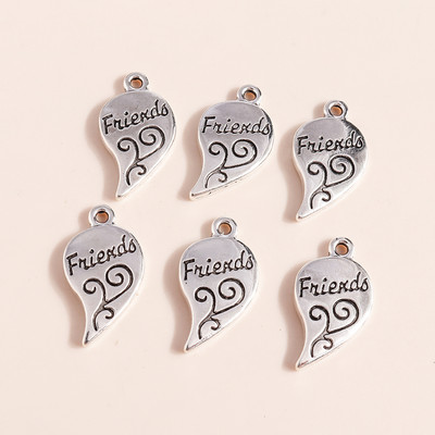 15 bucăți modă drăguț aliaj dragoste inimă aripi de înger brelocuri pandantive arbore elefant baseball clovn pandantive pentru bijuterii DIY