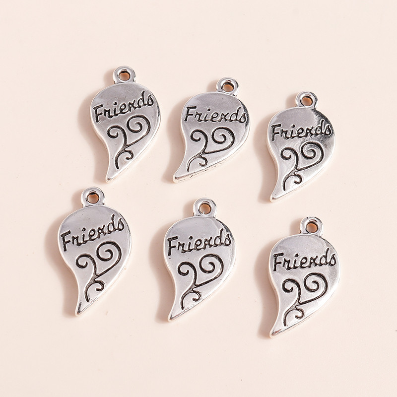 15 bucăți modă drăguț aliaj dragoste inimă aripi de înger brelocuri pandantive arbore elefant baseball clovn pandantive pentru bijuterii DIY