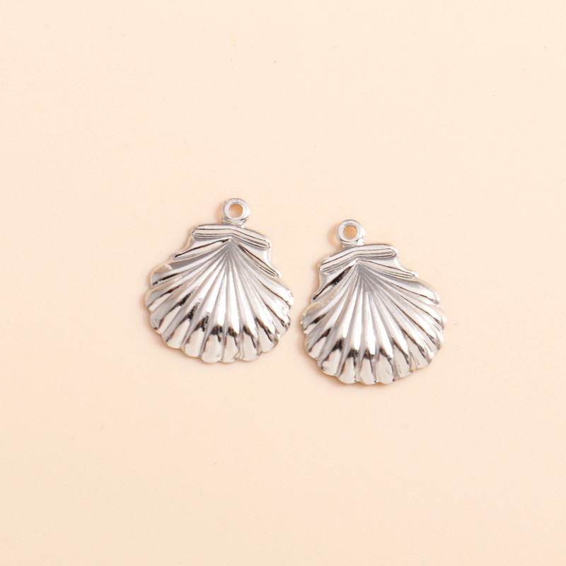 60 buc/lot 16*14mm Brelocuri în stil oceanic Cochilii Pandantive Foaie de metal Fabricare DIY Colier Cercei Găsirea accesoriilor de bijuterii