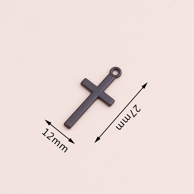 20 de bucăți de culoare neagră în cruce de mărgele DIY pentru brățări lucrate manual, coliere 27x12mm, pentru realizarea de accesorii de bijuterii