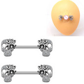 Leosoxs 1 pereche de inel pentru sân pentru craniu european și american, ornament pentru piept, piept, unghii, păianjen, inel pentru sân, ornament pentru piercing pentru corp