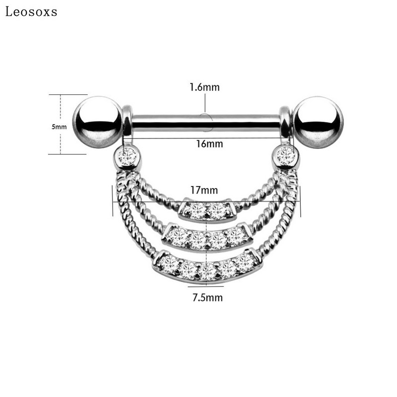 Leosoxs, 2 bucăți, inel pentru lapte, popular inel de zircon din oțel inoxidabil în Europa și America