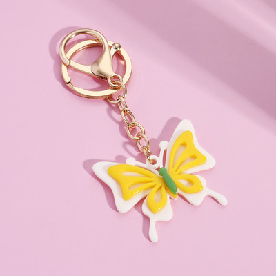 Design nou Breloc Fluture Breloc Dublă Culoare Animal Breloc Cadouri de prietenie pentru Femei Fete Bijuterii DIY lucrate manual