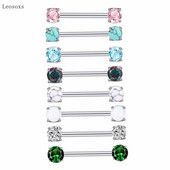 Leosoxs 2db Trend Creative Color cirkon türkiz tejes körömpiercing ékszer