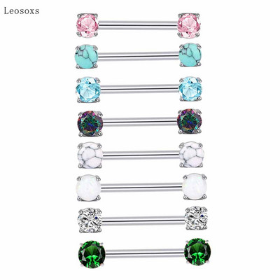 Leosoxs 2db Trend Creative Color cirkon türkiz tejes körömpiercing ékszer