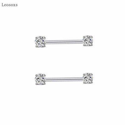 Leosoxs 2db Trend Creative Color cirkon türkiz tejes körömpiercing ékszer