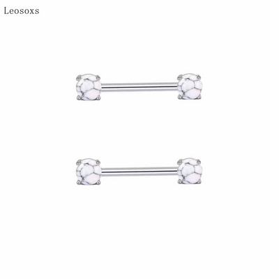 Leosoxs 2db Trend Creative Color cirkon türkiz tejes körömpiercing ékszer