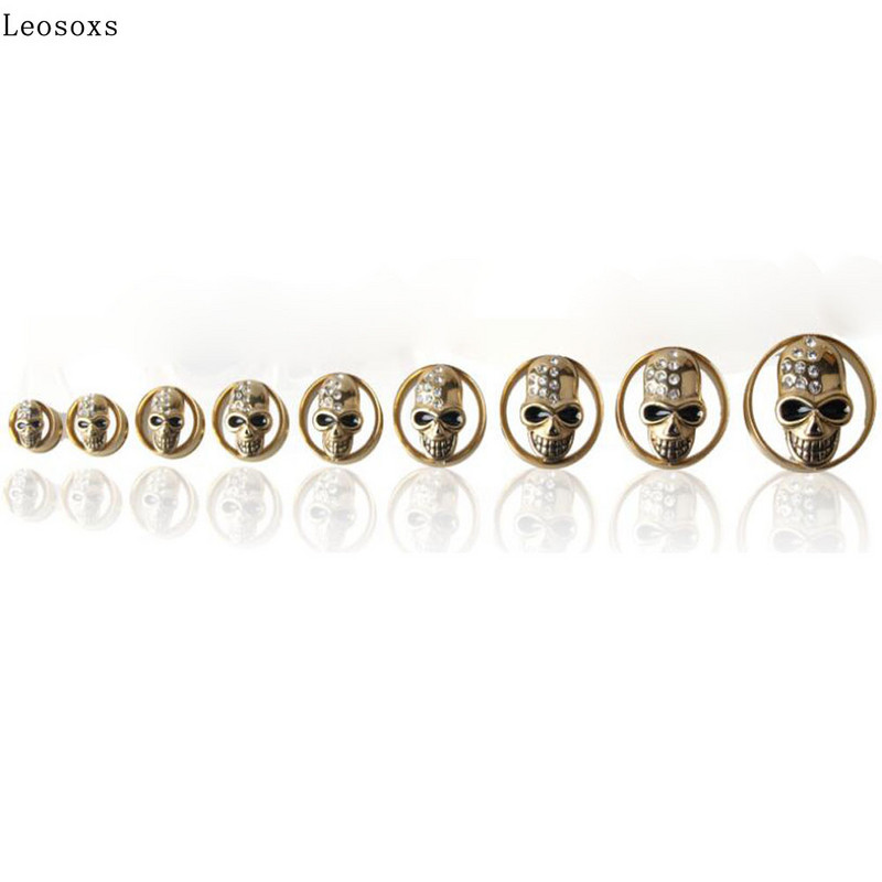 Leosoxs 2 bucăți de urechi din oțel inoxidabil dopuri tuneluri cu șuruburi, expansiune pentru urechi, 8-25 mm, bijuterii pentru corp