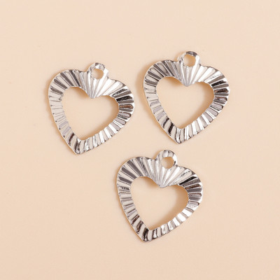 100 buc/lot 15*9mm Conector de brelocuri de inimă de dragoste, în trei culori, pentru realizarea de bijuterii, bricolaj, cercei, pandantive, coliere, accesorii