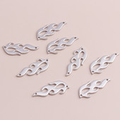 8 buc. Conectori de flacără din aliaj de metale grele Mărgele pentru realizarea de brățări și coliere manuală Găsirea de bijuterii 39x15mm