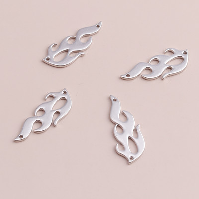 8 buc. Conectori de flacără din aliaj de metale grele Mărgele pentru realizarea de brățări și coliere manuală Găsirea de bijuterii 39x15mm