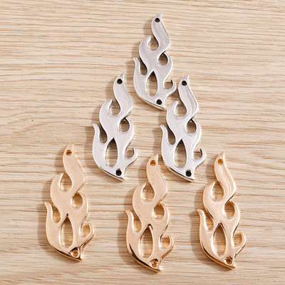 8 buc. Conectori de flacără din aliaj de metale grele Mărgele pentru realizarea de brățări și coliere manuală Găsirea de bijuterii 39x15mm