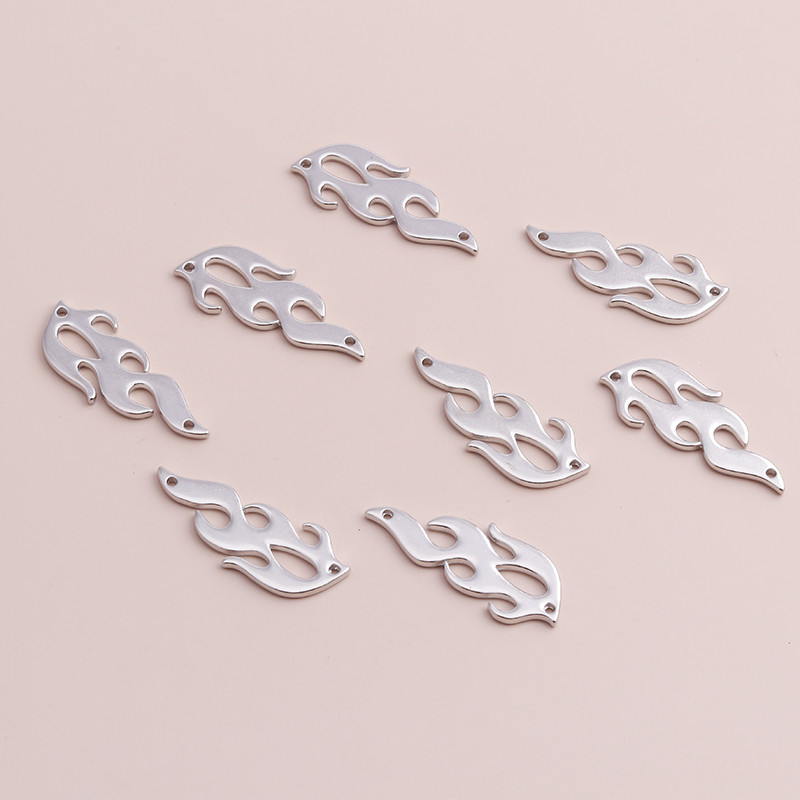 8 buc. Conectori de flacără din aliaj de metale grele Mărgele pentru realizarea de brățări și coliere manuală Găsirea de bijuterii 39x15mm
