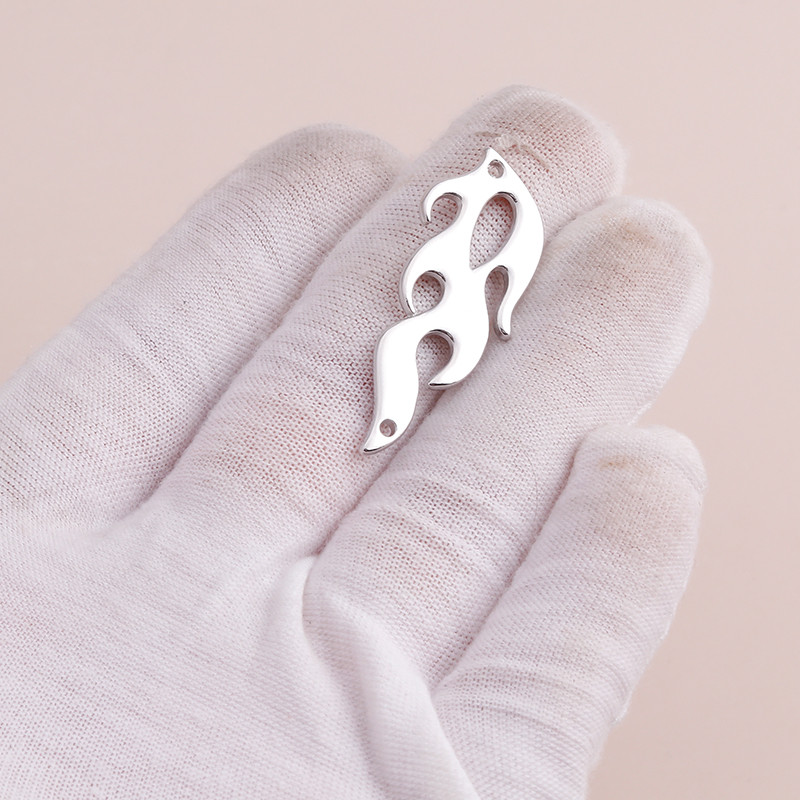 8 buc. Conectori de flacără din aliaj de metale grele Mărgele pentru realizarea de brățări și coliere manuală Găsirea de bijuterii 39x15mm