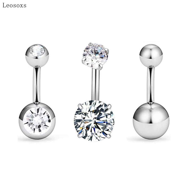 Leosoxs 6 buc. Combinație acrilic exploziv dublu pentru buric, unghii, alb, transparent, pentru piercing pentru buric