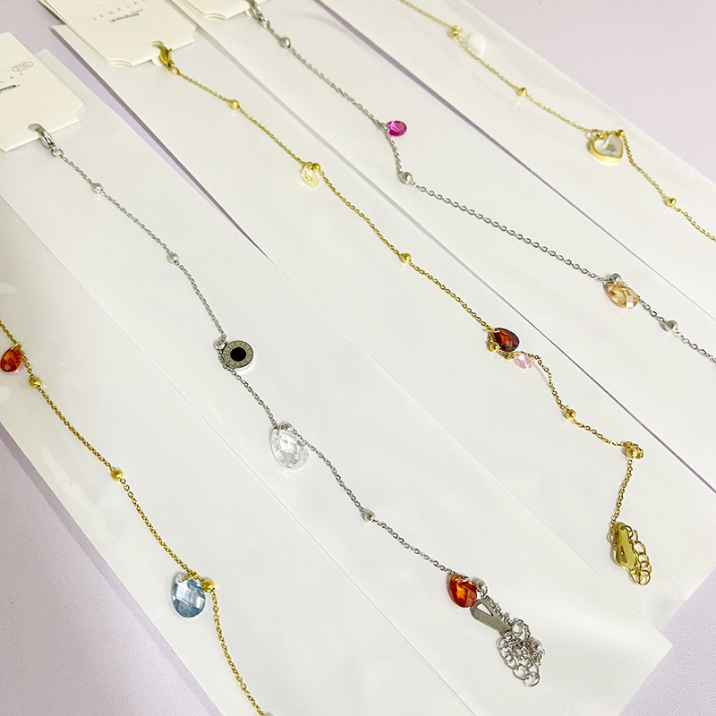 15 bucăți/lot 316L din oțel inoxidabil gleznele drăguțe cu inimă pentru femei și fete, bijuterii de modă, mix de modele disponibile