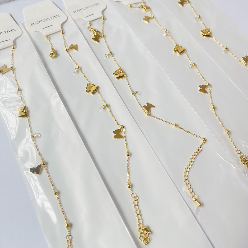 15 bucăți/lot 316L din oțel inoxidabil gleznele drăguțe cu inimă pentru femei și fete, bijuterii de modă, mix de modele disponibile