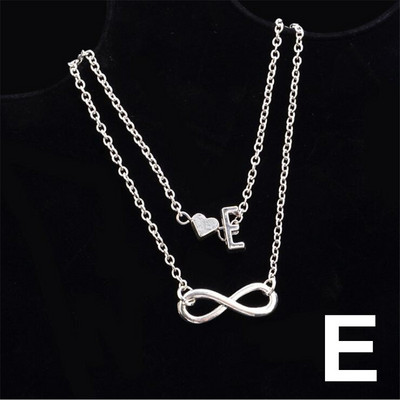 Boho kezdeti bokalánc szív Infinity ezüst színű boka karkötő lábon lánc 26 betűs bokaláncok női boka strand láb ékszerek