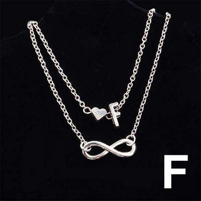 Boho kezdeti bokalánc szív Infinity ezüst színű boka karkötő lábon lánc 26 betűs bokaláncok női boka strand láb ékszerek