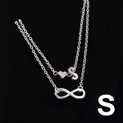 Boho kezdeti bokalánc szív Infinity ezüst színű boka karkötő lábon lánc 26 betűs bokaláncok női boka strand láb ékszerek
