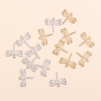 100 τμχ 14X12 mm Dragonfly Charms για κατασκευή κοσμημάτων και κατασκευή μεταλλικών σκουλαρίκια κρεμαστά κολιέ Κολιέ Δώρα DIY κοσμήματα