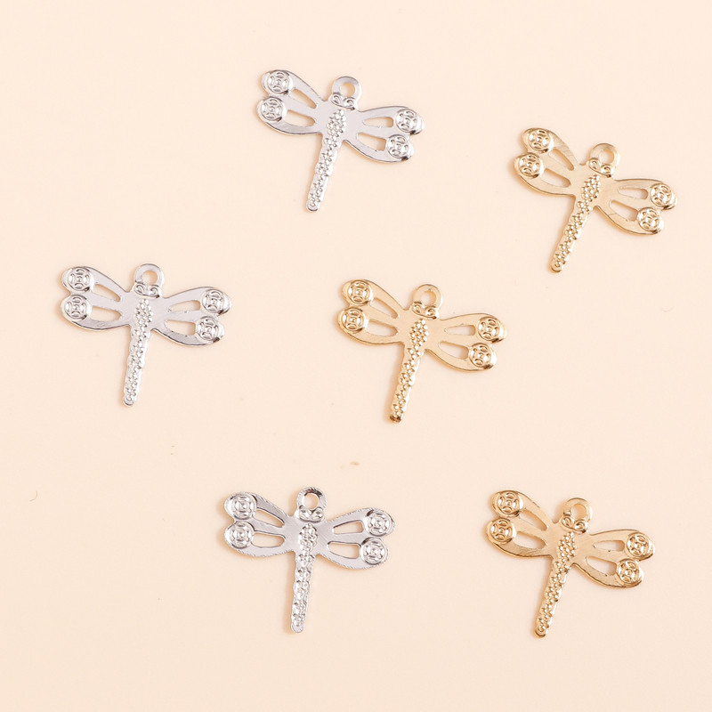 100 bucăți 14x12mm libelule farmec pentru bijuterii și confecționarea cercei din tablă de metal pandantive coliere bijuterii bricolaj cadouri