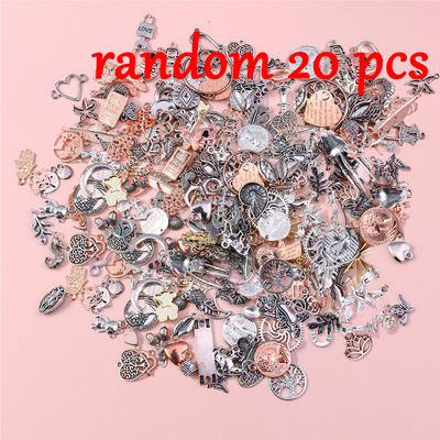 20 buc. Pandantive cu trei frunze de modă, brățări de bricolaj, frunze de epocă, mărgele, farmece, fabricarea de coliere, accesorii 20x20mm