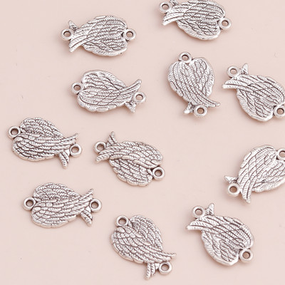 20 buc. Pandantive cu trei frunze de modă, brățări de bricolaj, frunze de epocă, mărgele, farmece, fabricarea de coliere, accesorii 20x20mm