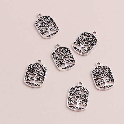 20 buc. Pandantive cu trei frunze de modă, brățări de bricolaj, frunze de epocă, mărgele, farmece, fabricarea de coliere, accesorii 20x20mm