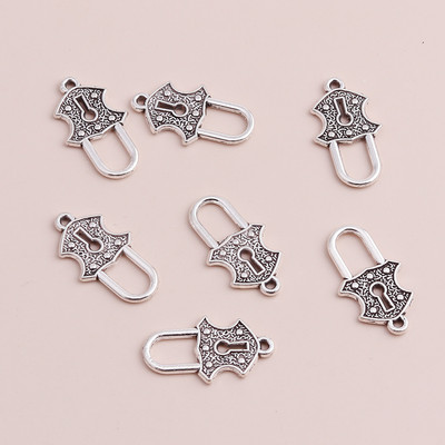 20 buc. Pandantive cu trei frunze de modă, brățări de bricolaj, frunze de epocă, mărgele, farmece, fabricarea de coliere, accesorii 20x20mm