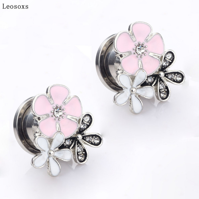 Leosoxs 2 buc. Bijuterii piercing urechi din oțel inoxidabil