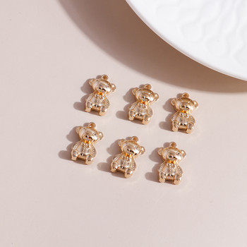 20 τμχ/παρτίδα Fashion Small Pig Bear Charms for Jewelry Making DIY Alloy Animal Charms Σκουλαρίκια Κρεμαστά κολιέ Αξεσουάρ