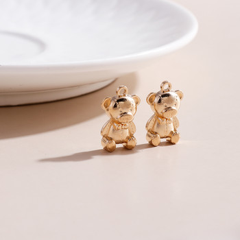 20 τμχ/παρτίδα Fashion Small Pig Bear Charms for Jewelry Making DIY Alloy Animal Charms Σκουλαρίκια Κρεμαστά κολιέ Αξεσουάρ