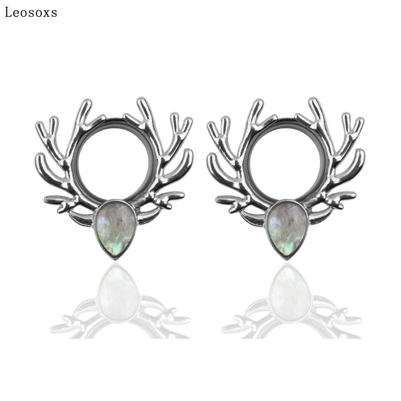 Leosoxs 2 buc. Noua coajă ureche Pinna Elk Antlers Series Ureche umană Pinna Bijuterii Corn Ureche Pinna