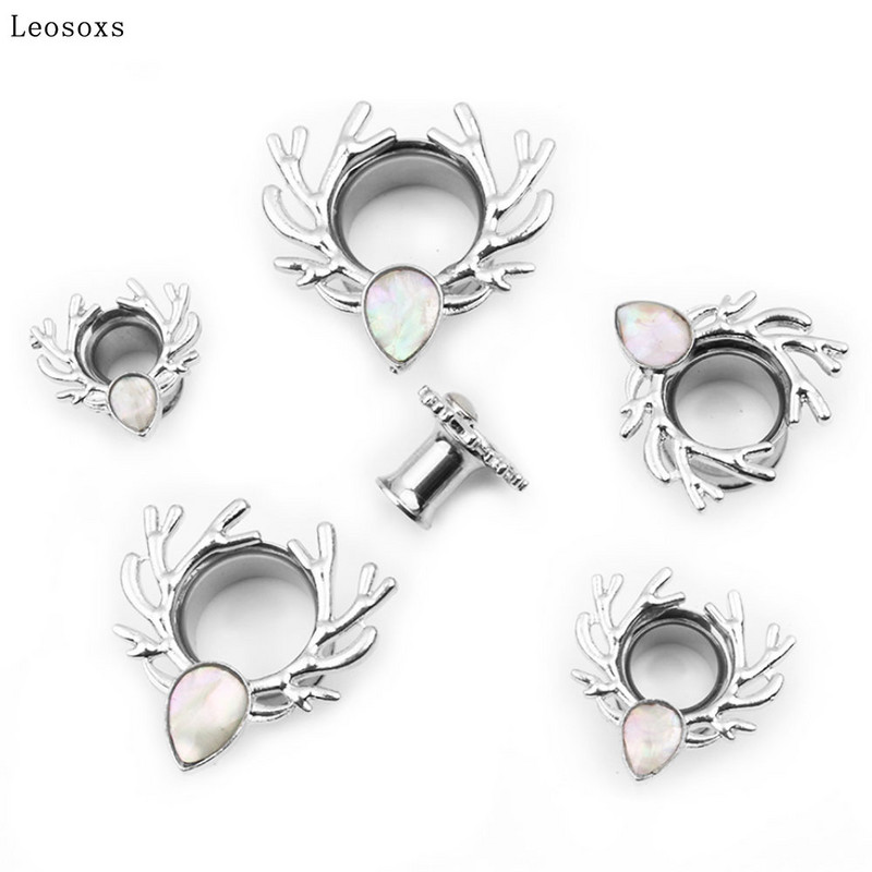 Leosoxs 2 buc. Noua coajă ureche Pinna Elk Antlers Series Ureche umană Pinna Bijuterii Corn Ureche Pinna