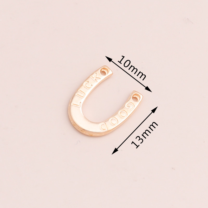 40 buc. 13*10 mm, culoare aurie, metal, animale, noroc, potcoavă, pantofi de cal, pandantiv pentru bijuterii, artizanat manual