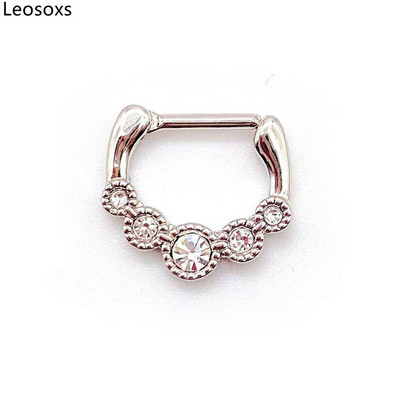 Leosoxs 1db középső pólus rozsdamentes acél orrgyűrű orrköröm hipoallergén septum orrgyűrű szeptum népszerű piercing ékszer