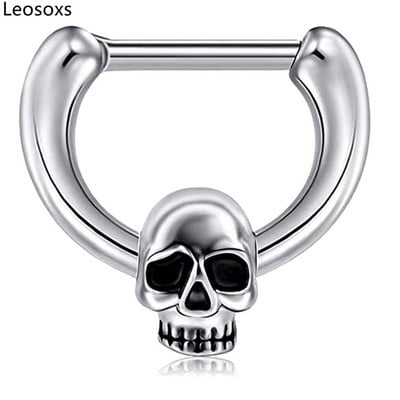 Leosoxs 1db középső pólus rozsdamentes acél orrgyűrű orrköröm hipoallergén septum orrgyűrű szeptum népszerű piercing ékszer