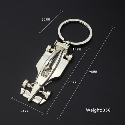 Breloc mașină F1 Racing Breloc Cadou creativ Cadou de afaceri Breloc metalic 3D de înaltă calitate Bărbați Femei Bijuterii cheie Cadouri