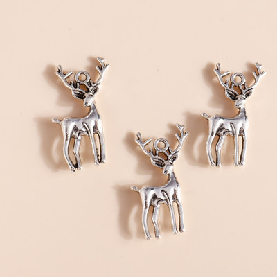 10 bucăți din aliaj de argint antic, păianjen, cerb, lup, dinozaur, brelocuri, cicadară, cămilă, iepure, urs, pandantive pentru bricolaj, colier, bijuterii