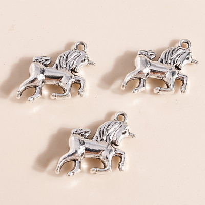 10 bucăți din aliaj de argint antic, păianjen, cerb, lup, dinozaur, brelocuri, cicadară, cămilă, iepure, urs, pandantive pentru bricolaj, colier, bijuterii