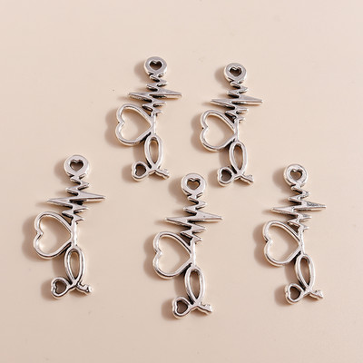 10 bucăți din aliaj de argint antic, păianjen, cerb, lup, dinozaur, brelocuri, cicadară, cămilă, iepure, urs, pandantive pentru bricolaj, colier, bijuterii