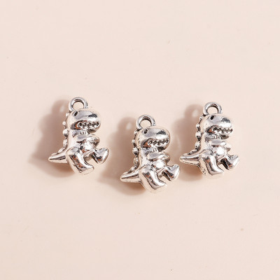 10 bucăți din aliaj de argint antic, păianjen, cerb, lup, dinozaur, brelocuri, cicadară, cămilă, iepure, urs, pandantive pentru bricolaj, colier, bijuterii
