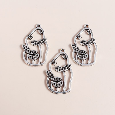 10 bucăți din aliaj de argint antic, păianjen, cerb, lup, dinozaur, brelocuri, cicadară, cămilă, iepure, urs, pandantive pentru bricolaj, colier, bijuterii