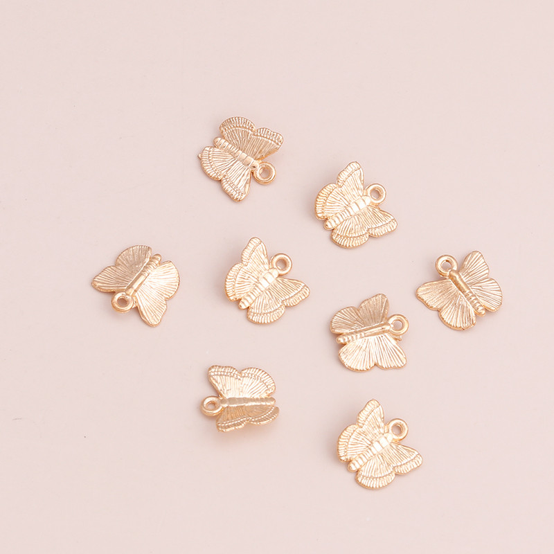 50 bucăți 13x11 mm din aliaj de zinc mic, mărgele pentru fluturi, pentru realizarea de bricolaj, brățări, coliere, pandantive, accesorii de bijuterii